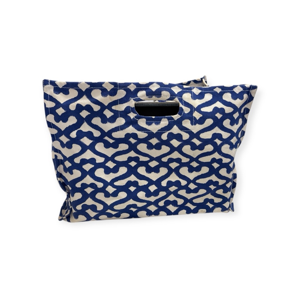 Stylish Blue and White Tote Bag
